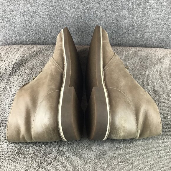 Clarks Bushacre Desert Distressed Chukka Boots Mens Sz 12M Greige - Picture 5 of 11